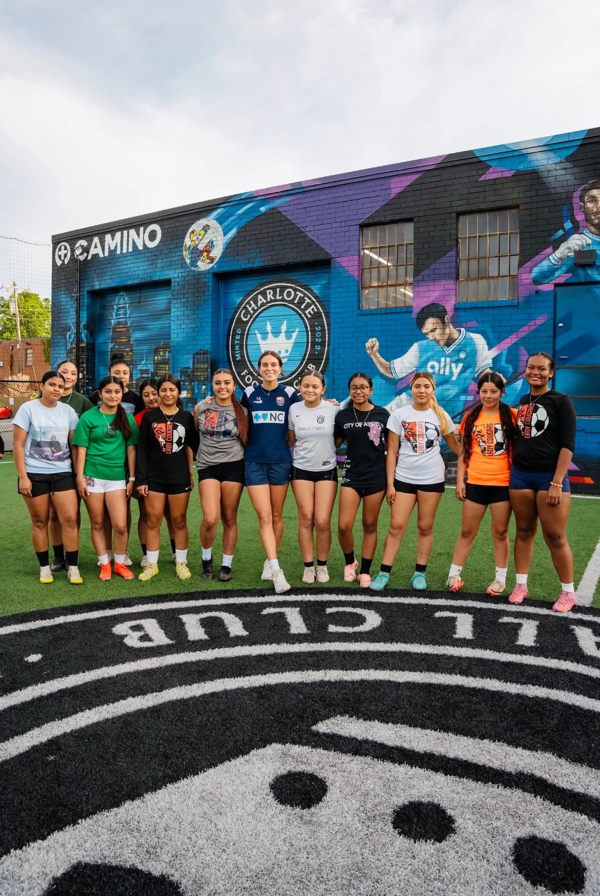 Taylor Porter with Camino United soccer clinic