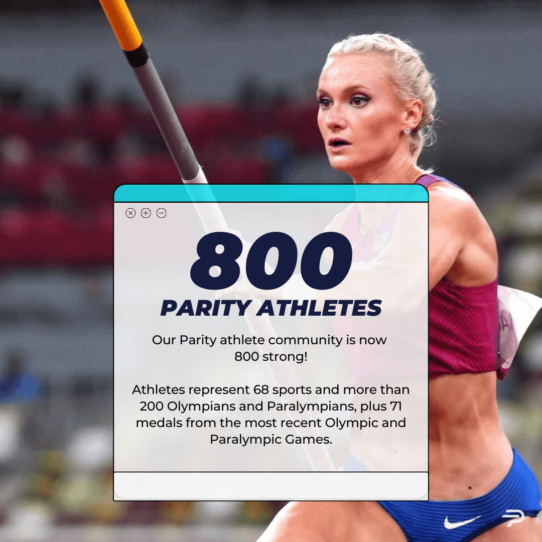 Female pole vaulter at a competition