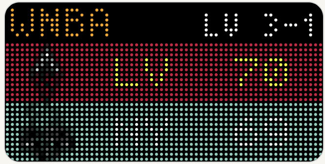 closeup of Tidbyt display