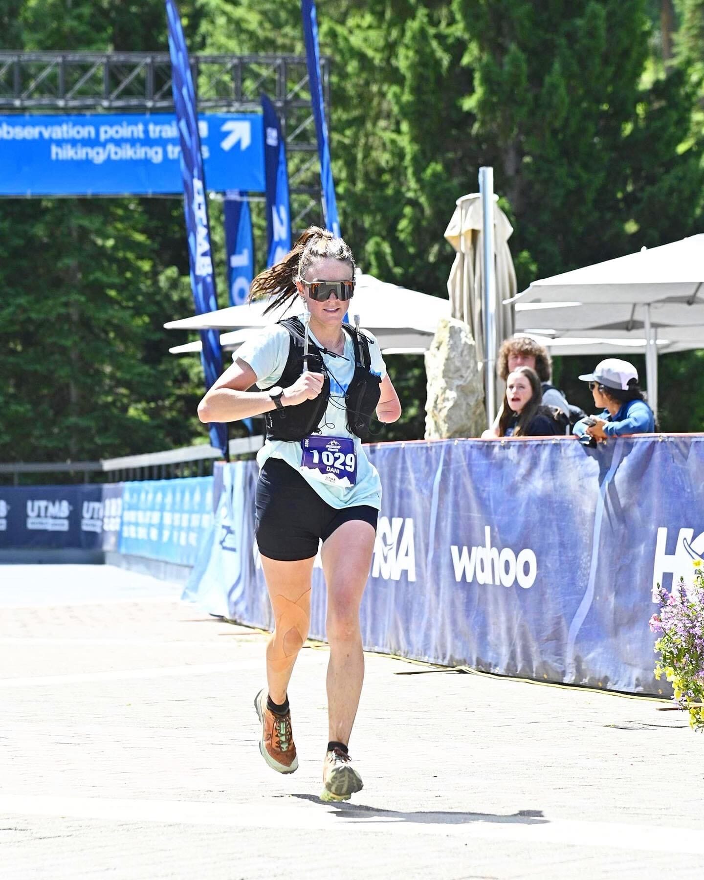 Dani running in a race