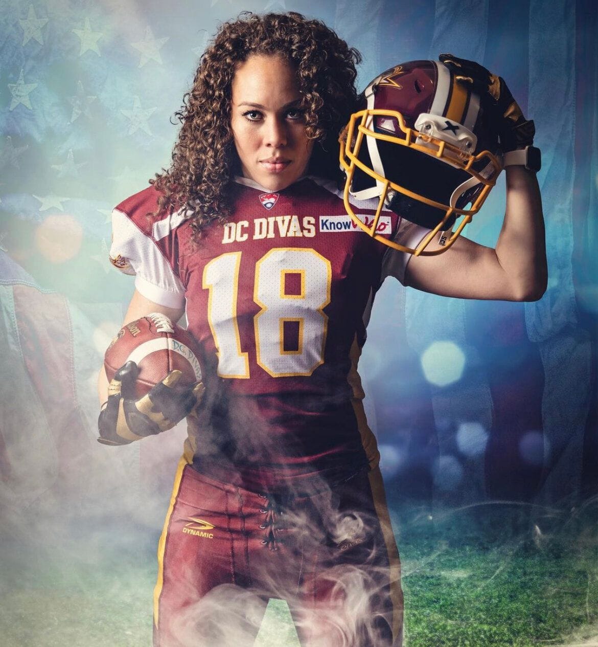 Lois poses in uniform for the DC Divas roster