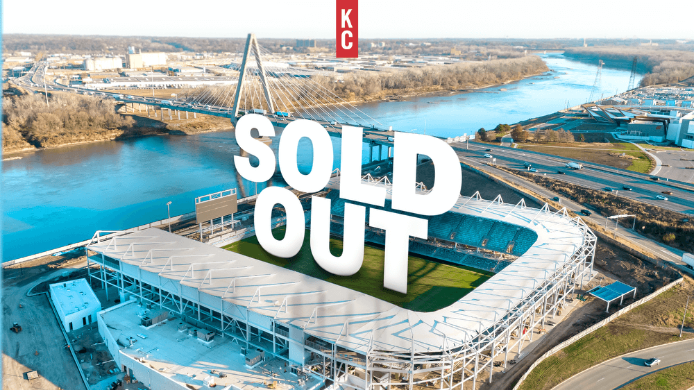 photo of Kansas City stadium with overlaid text "SOLD OUT"